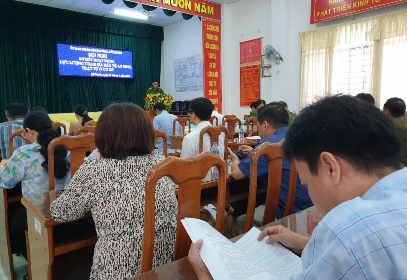 Hội Nghị sơ kết hoạt động lực lượng An ninh trật tự ở cơ sở